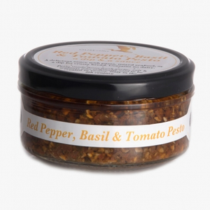 
            
                Load image into Gallery viewer, Red Pepper, Basil &amp;amp; Tomato Pesto - 150g
            
        